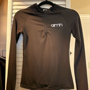 Aim'n Women's Black Quarter-Zip Sweatshirt